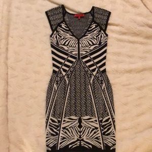 WOW Couture Printed Sweater Dress